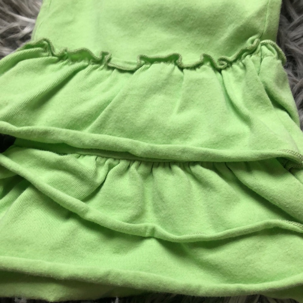Lime Green Ruffles - Picture 2 of 3